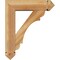 Ekena Millwork Olympic Arts and Crafts Rough Sawn Bracket w/ Offset Brace, Western Red Cedar, 6"W x 20"D x 24"H BKT0604X20X24OLY03RWR - alternate 4